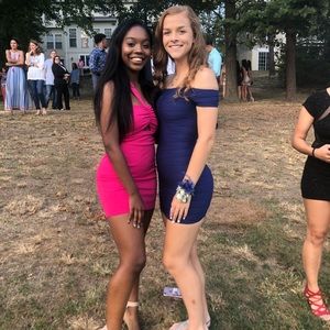 Natalie Mini Dress in Pink